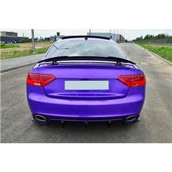 Maxton - LAME DU PARE CHOCS ARRIERE Audi RS5 Mk1 (8T) Facelift Noir Brillant