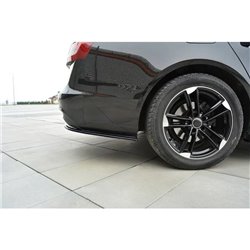 Maxton - LAME DU PARE CHOCS ARRIERE Audi A6 Avant / Sedan C7 Noir Brillant