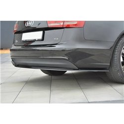 Maxton - LAME DU PARE CHOCS ARRIERE Audi A6 Avant / Sedan C7 Noir Brillant