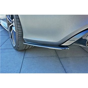 Maxton - LAME DU PARE CHOCS ARRIERE V.1 Audi RS7 C7 Noir Brillant