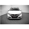 Maxton - Lame Du Pare-Chocs Avant V.1 Honda Civic Mk9 Noir Brillant