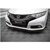 Maxton - Lame Du Pare-Chocs Avant V.2 Honda Civic Mk9 Noir Brillant