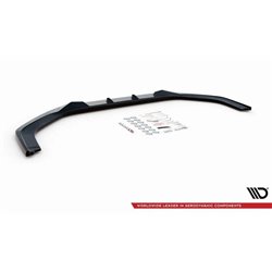 Maxton - Lame Du Pare-Chocs Avant V.2 Honda Civic Mk9 Noir Brillant