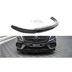 Maxton - Lame Du Pare-Chocs Avant V.5 Mercedes-Benz V-Class AMG-Line W447 Noir Brillant