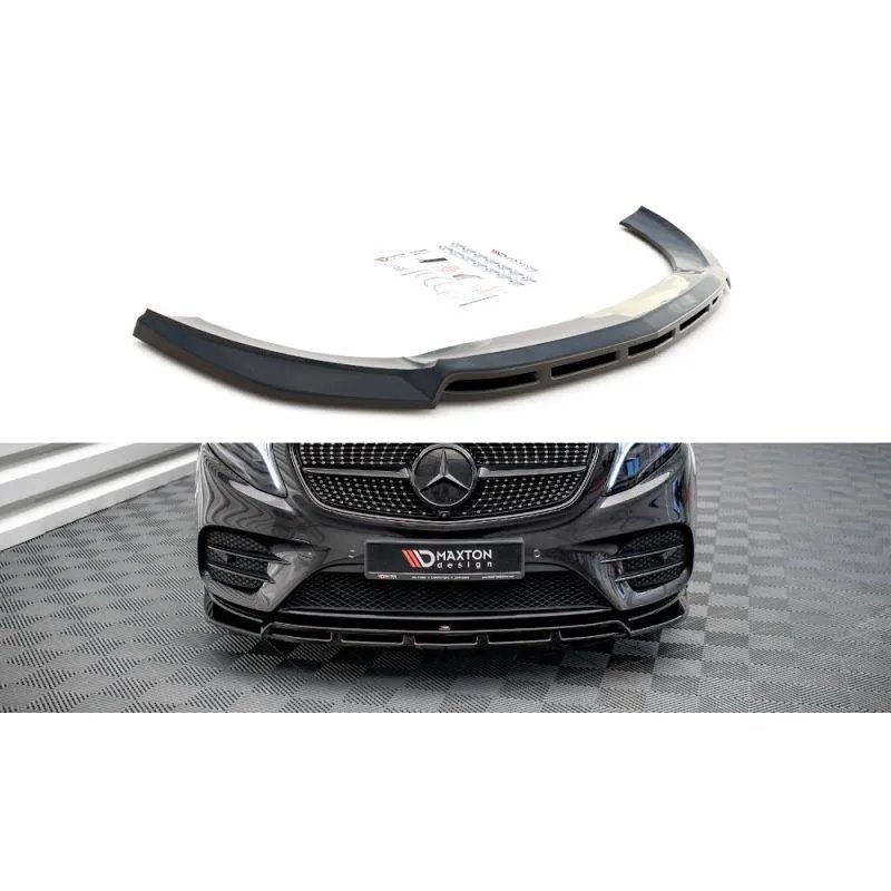Maxton - Lame Du Pare-Chocs Avant V.5 Mercedes-Benz V-Class AMG-Line W447 Noir Brillant