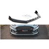 Maxton - Lame Du Pare-Chocs Avant V.4 + Ailerons Ford Fiesta ST / ST-Line Noir Brillant
