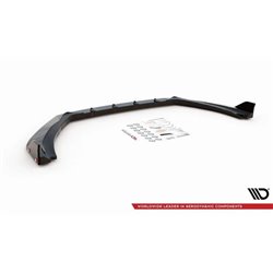 Maxton - Lame Du Pare-Chocs Avant V.4 + Ailerons Ford Fiesta ST / ST-Line Noir Brillant