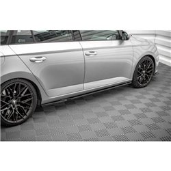 Maxton - Rajouts Des Bas De Caisse Skoda Fabia Mk3 Noir Brillant