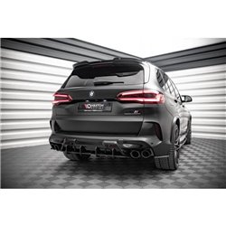 Maxton - Street Pro Central Diffuseur Arriere BMW X5M F95 / F95 Facelift Rouge