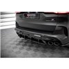 Maxton - Street Pro Central Diffuseur Arriere BMW X5M F95 / F95 Facelift Rouge