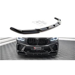 Maxton - Lame Du Pare-Chocs Avant V.2 BMW X5M F95 Noir Brillant