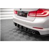 Maxton - Street Pro Central Diffuseur Arriere BMW 5 Sedan G30 Rouge