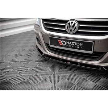 Maxton - Lame Du Pare-Chocs Avant V.3 Volkswagen Passat CC Noir Brillant