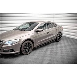 Maxton - Rajouts Des Bas De Caisse V.2 Volkswagen Passat CC Noir Brillant