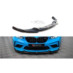Maxton - Lame Du Pare-Chocs Avant V.1 BMW M2 Competition F87 Noir Brillant