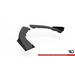 Maxton - Street Pro Lame Du Pare Chocs Arriere BMW M2 F87 Noir-Rouge + Rabats Brillant