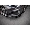 Maxton - Street Pro Lame Du Pare-Chocs Avant Audi S3 / A3 S-Line 8Y Noir-Rouge + Rabats Brillant
