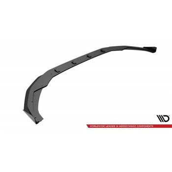 Maxton - Street Pro Lame Du Pare-Chocs Avant Audi S3 / A3 S-Line 8Y Noir-Rouge + Rabats Brillant