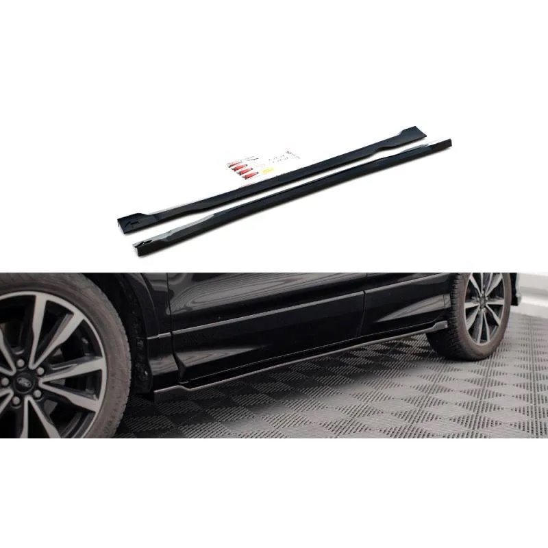 Maxton - Rajouts Des Bas De Caisse Ford Escape ST-Line Mk3 Noir Brillant