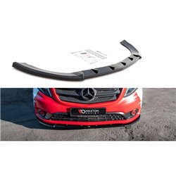 Maxton - Lame Du Pare-Chocs Avant V.2 Mercedes-Benz Vito W447 Facelift Noir Brillant