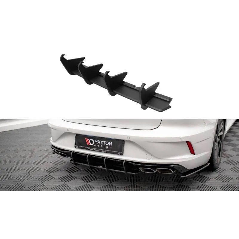 Maxton - Street Pro Central Diffuseur Arriere Volkswagen Arteon R Sedan / Shooting Brake Mk1 Faceift Noir