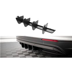 Maxton - Street Pro Central Diffuseur Arriere Volkswagen Tiguan Mk2 Noir-Rouge