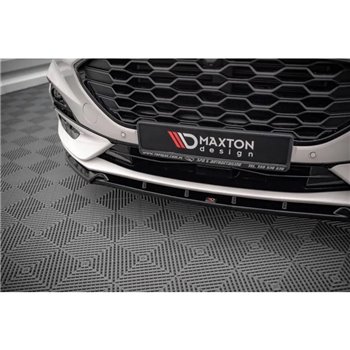 Maxton - Lame Du Pare-Chocs Avant Ford Kuga ST-Line Mk3 Noir Brillant