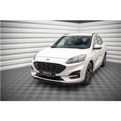 Maxton - Lame Du Pare-Chocs Avant Ford Kuga ST-Line Mk3 Noir Brillant