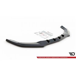 Maxton - Lame Du Pare-Chocs Avant V.1 Mercedes-Benz E AMG-Line Sedan W212 Facelift Noir Brillant