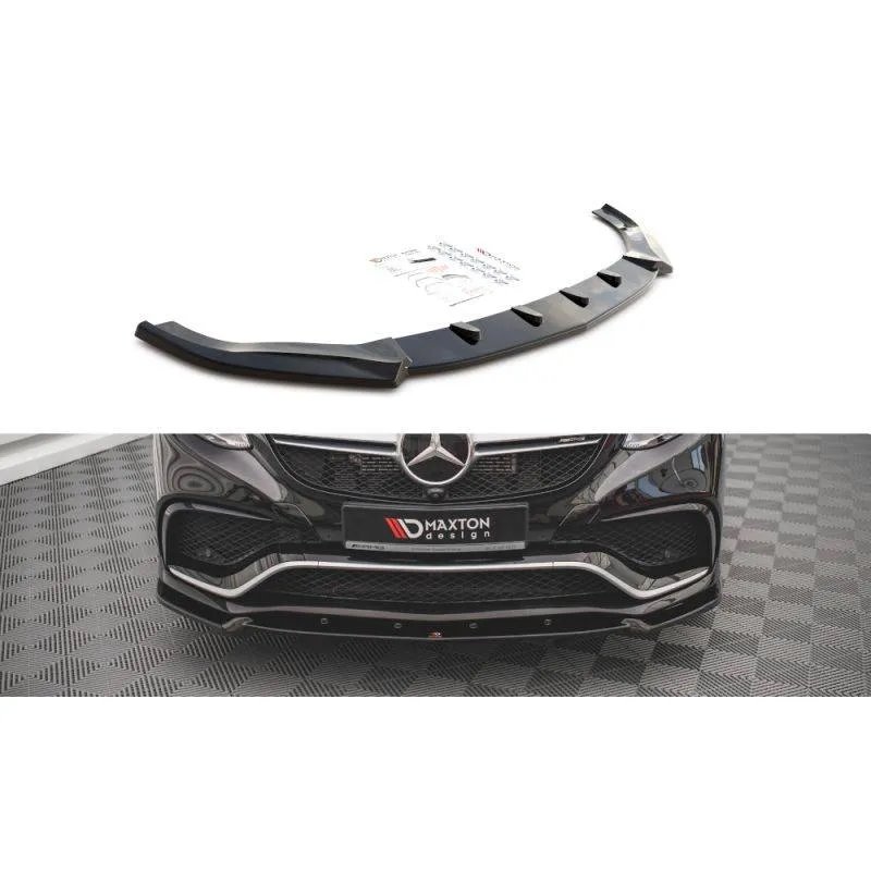 Maxton - Lame Du Pare-Chocs Avant V.1 Mercedes-Benz GLE Coupe / SUV 63 AMG C292 / W166 Noir Brillant