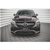 Maxton - Lame Du Pare-Chocs Avant V.1 Mercedes-Benz GLE Coupe / SUV 63 AMG C292 / W166 Noir Brillant