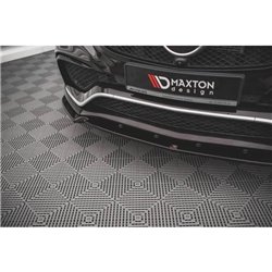 Maxton - Lame Du Pare-Chocs Avant V.1 Mercedes-Benz GLE Coupe / SUV 63 AMG C292 / W166 Noir Brillant