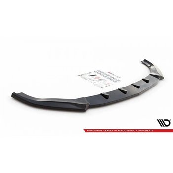 Maxton - Lame Du Pare-Chocs Avant V.1 Mercedes-Benz GLE Coupe / SUV 63 AMG C292 / W166 Noir Brillant