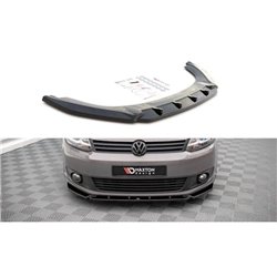 Maxton - Lame Du Pare-Chocs Avant Volkswagen Caddy Mk3 Facelift Noir Brillant