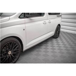 Maxton - Rajouts Des Bas De Caisse Volkswagen Caddy Mk5 / Ford Transit Connect Mk3 Noir Brillant