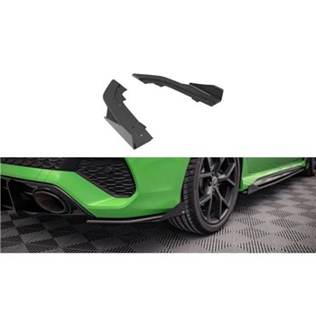 Maxton - Street Pro Lame Du Pare Chocs Arriere Audi RS3 Sedan 8Y Noir + Rabats Brillant