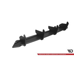 Maxton - Street Pro Central Diffuseur Arriere Volkwagen Passat B8 Facelift Noir-Rouge