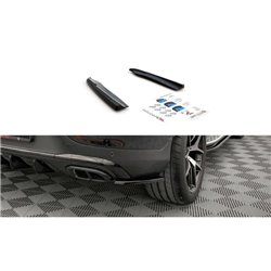 Maxton - Lames De Pare-Chocs Arrière Latérales Mercedes-Benz GLC Coupe AMG-Line C253 Facelift Noir Brillant