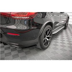 Maxton - Lames De Pare-Chocs Arrière Latérales Mercedes-Benz GLC Coupe AMG-Line C253 Facelift Noir Brillant