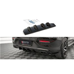 Maxton - Diffuseur Arrière Complet Mercedes-Benz GLC Coupe AMG-Line C253 Facelift Noir Brillant