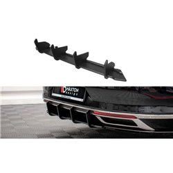 Maxton - Street Pro Central Diffuseur Arriere Volkwagen Passat B8 Facelift Rouge