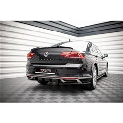 Maxton - Diffuseur Arrière Complet Volkswagen Passat B8 Facelift Noir Brillant