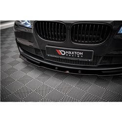 Maxton - Lame Du Pare-Chocs Avant V.1 BMW 7 M-Pack F01 Noir Brillant
