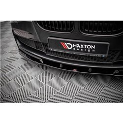 Maxton - Lame Du Pare-Chocs Avant V.2 BMW 7 M-Pack F01 Noir Brillant