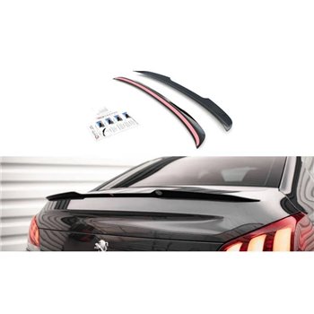 Maxton - Spoiler Cap Peugeot 508 GT Mk1 Facelift Noir Brillant