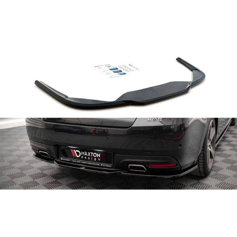 Maxton - Arriere Splitter Peugeot 508 GT Mk1 Facelift Noir Brillant
