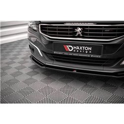 Maxton - Lame Du Pare-Chocs Avant V.2 Peugeot 508 GT Mk1 Facelift Noir Brillant