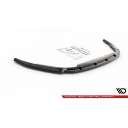 Maxton - Lame Du Pare-Chocs Avant V.2 Renault Clio Mk5 Noir Brillant