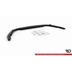 Maxton - Lame Du Pare-Chocs Avant V.2 Renault Clio Mk5 Noir Brillant
