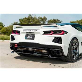 Maxton - Arriere Lame Chevrolet Corvette C8 Noir Brillant